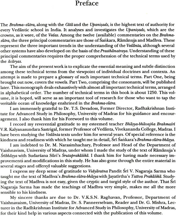 A Glossary of Technical Terms in the Commentaries of Sankara (Shankaracharya), Ramanuja and Madhva on the Brahma-Sutras - Part One - Image 2